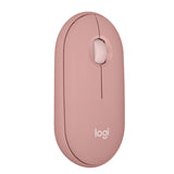 Logitech Pebble 2 M350s Mouse Ambidestro RF Senza Fili Bluetooth Ottico 4000 DPI Rosa