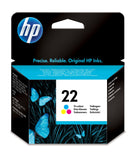 HP 22 Tri Color Original Ink Cartridge Cartuccia d'Inchiostro 1 pz Resa Standard Ciano Magenta Giallo