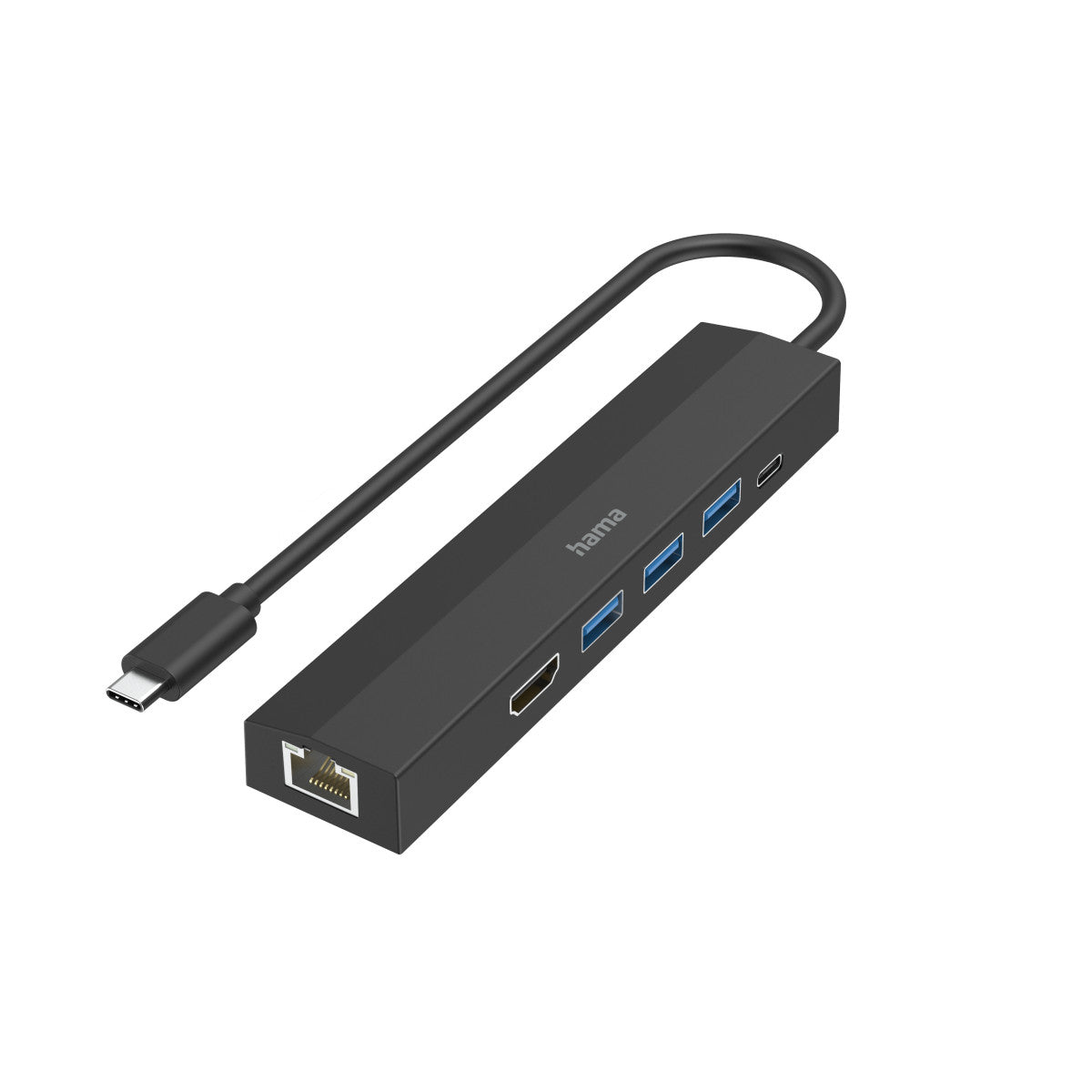 Hama 00200144 hub di interfaccia USB 3.2 Gen 1 (3.1 Gen 1) Type-C 5000 Mbit/s Nero