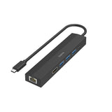 Hama 00200144 hub di interfaccia USB 3.2 Gen 1 (3.1 Gen 1) Type-C 5000 Mbit/s Nero