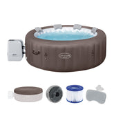 Bestway Lay-Z-Spa Dominica Smart HydroJet Idromassaggio Gonfiabile 6 Persone 196x71 Cm Marrone