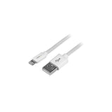StarTech.com Cavo lungo connettore lightning a 8 pin Apple bianco da 2 m a USB per iPhone / iPod / iPad