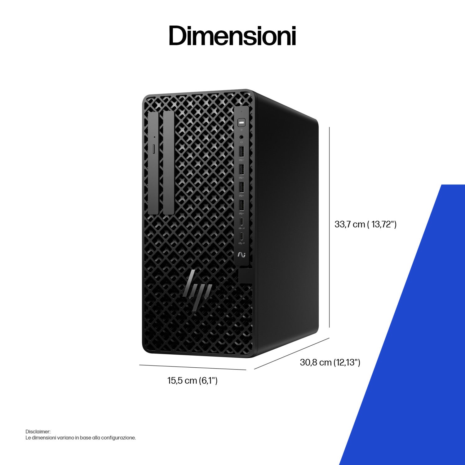 HP Z1 Tower G1i Desktop PC Wolf Pro Security Edition Intel Core Ultra 9 285 32 GB DDR5-SDRAM Windows 11 Pro Stazione di lavoro AI Workstation, AI PC