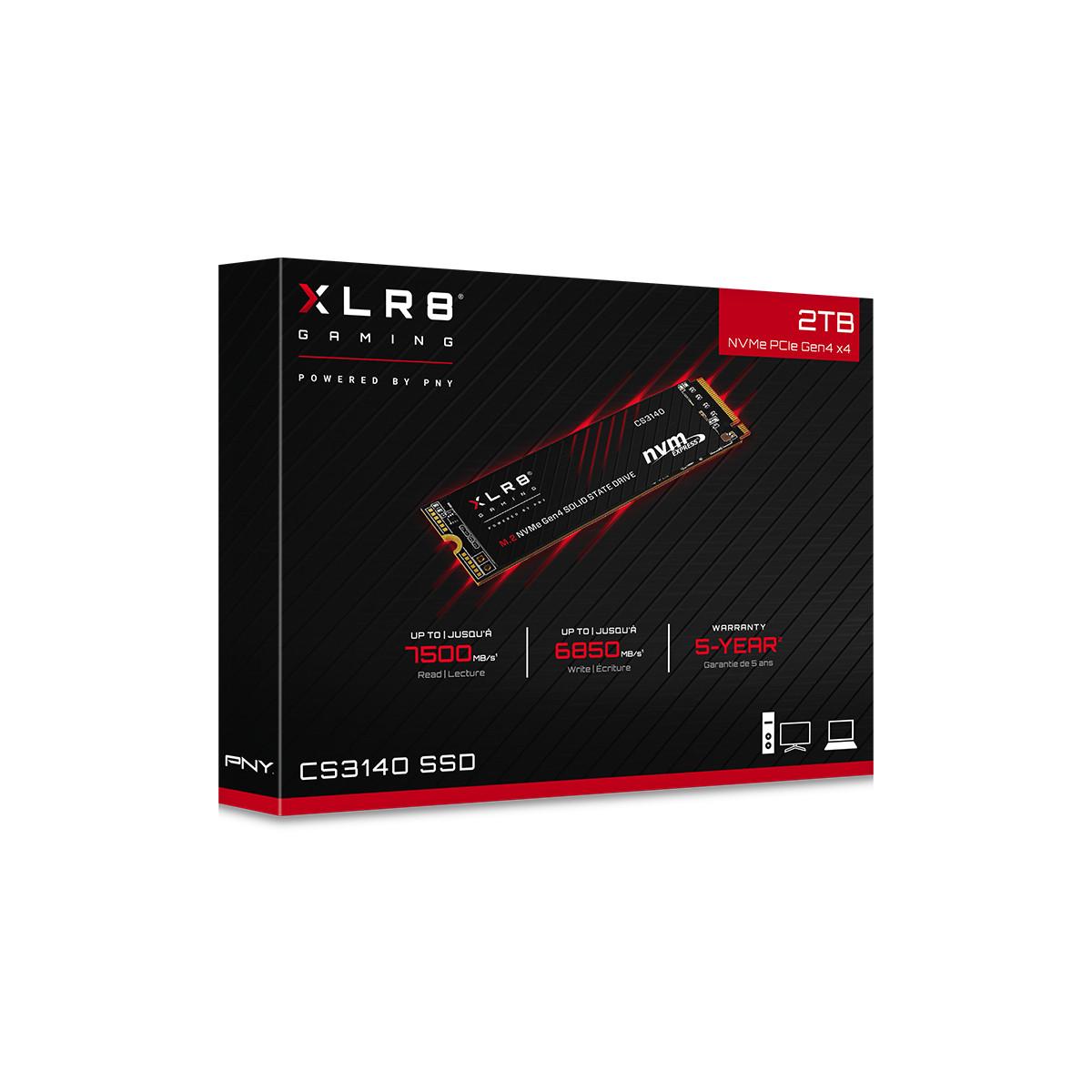 PNY XLR8 CS3140 M.2 2 TB PCI Express 4.0 3D NAND NVMe