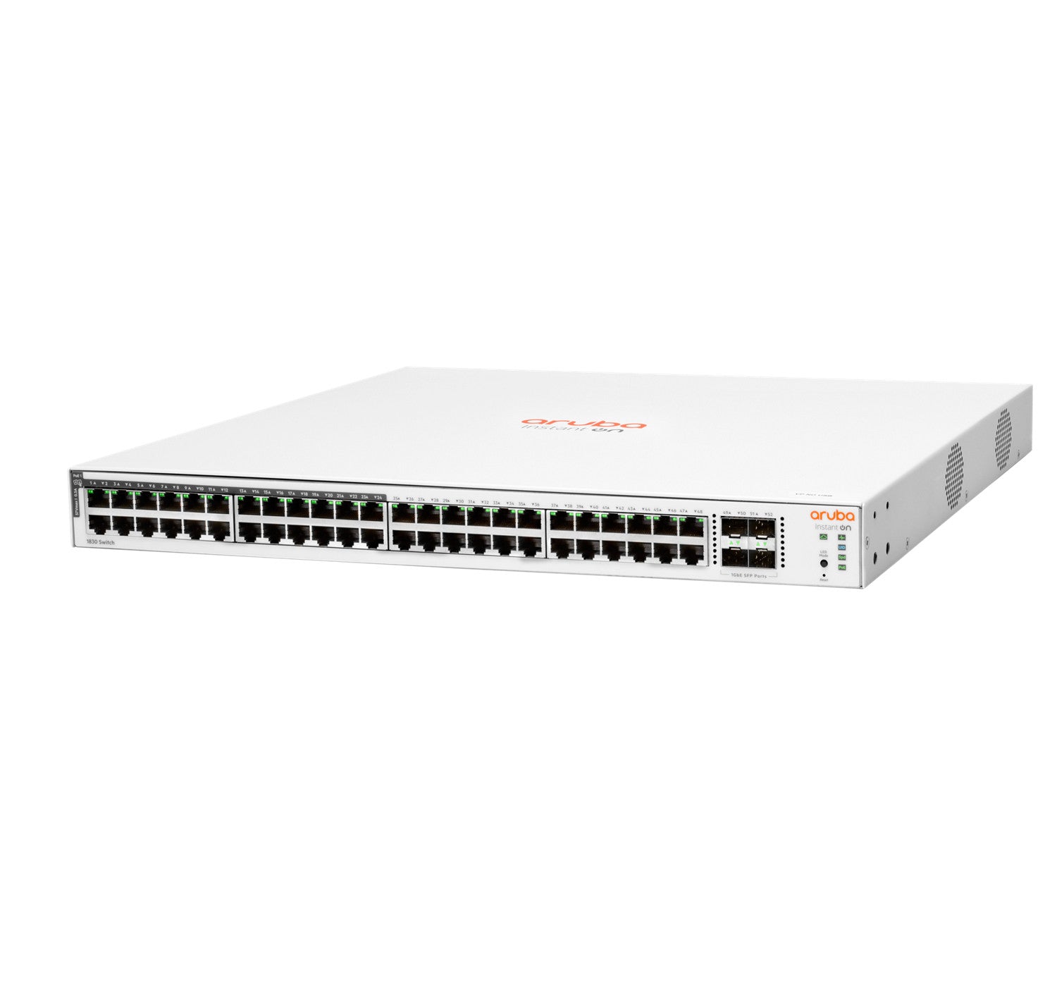 Aruba Instant On 1830 48G 24p Class4 PoE 4SFP 370W Gestito L2 Gigabit Ethernet (10/100/1000) Supporto Power over Ethernet (PoE) 1U
