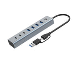 Conceptronic HUBBIES20G hub di interfaccia USB 3.2 Gen 1 (3.1 Gen 1) Type-C 5000 Mbit/s Grigio