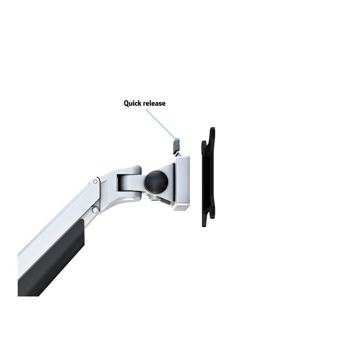 Multibrackets 7167 supporto da tavolo per Tv a schermo piatto 81,3 cm (32") Argento Scrivania