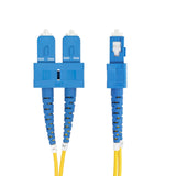 StarTech.com Cavo in fibra ottica duplex monomodale OS2 da SC a SC (UPC) da 1m, 9/125µm, 40G/100G, Insensibile alla piegatura, Bassa perdita di inserzione, Cavo patch in fibra LSZH