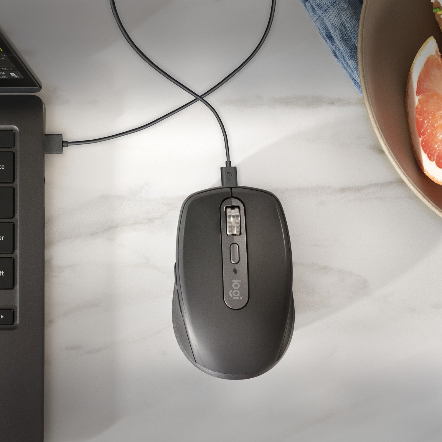 Logitech MX Anywhere 3S mouse Mano destra RF senza fili Bluetooth Laser 8000 DPI