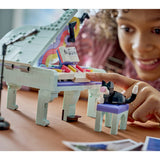 LEGO Creator 31392 3in1: Pianoforte Decorativo con Gatto, Giocattolo Retrò Trasformabile in Radio o Giradischi, Regalo da 9