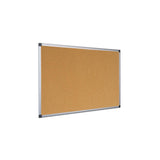Bi-Office Maya Cork Board Bacheca fissa Alluminio, Nero, Legno Sughero