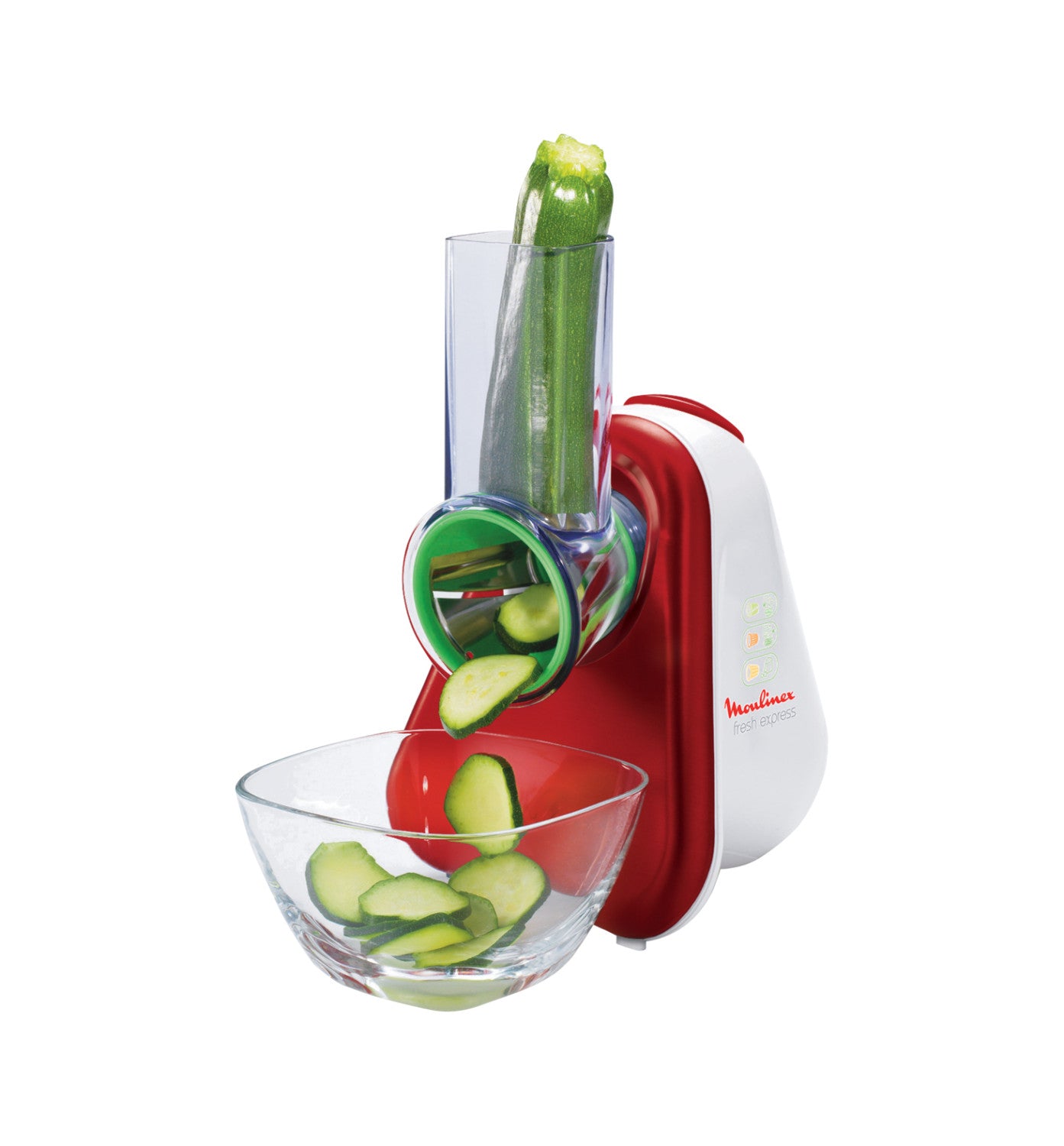 Tritatutto Moulinex Fresh Express Grattugia Elettrica 200 W Rosso Bianco