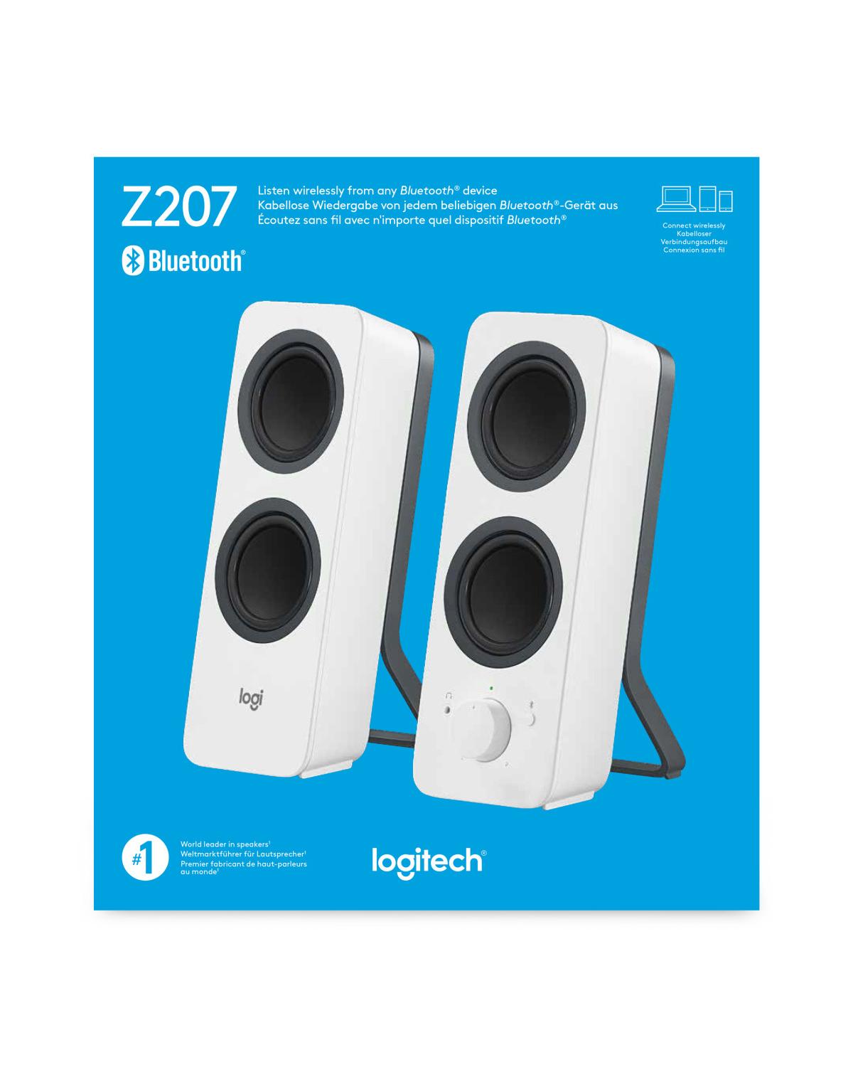 Logitech Z207 Altoparlante Con Cavo e senza Cavo 5 W Bianco