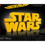 LEGO Star Wars Logo in Mattoncini 75407 Set Costruzione 700 Pezzi Adulti