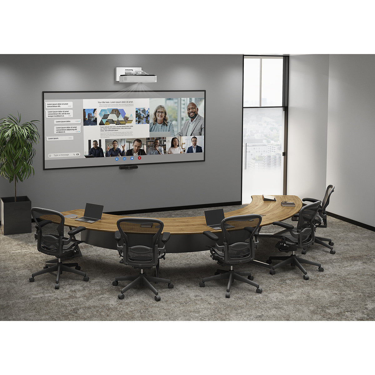 Epson EB-810E Proiettore a raggio ultra corto 5000 ANSI lumen 3LCD 1080p (1920x1080) Bianco