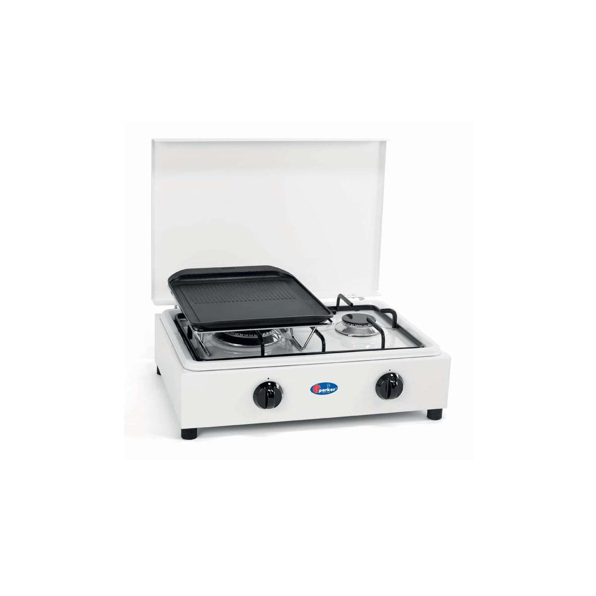 CFParker Bistecchiera Marietta RL in Alluminio Pressofuso Teflonato con Telaio per Fornello Smaltato