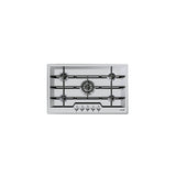 Foster KE 79.5F.FT piano cottura Nero, Acciaio inox Da incasso Gas 5 Fornelli