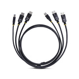 StarTech.com Cavo KVM con doppia porta DisplayPort e USB 5 Gbps da 1,8m, 4K 60 Hz, DP 1.2 e cavo combinato USB per switch KVM a doppio monitor