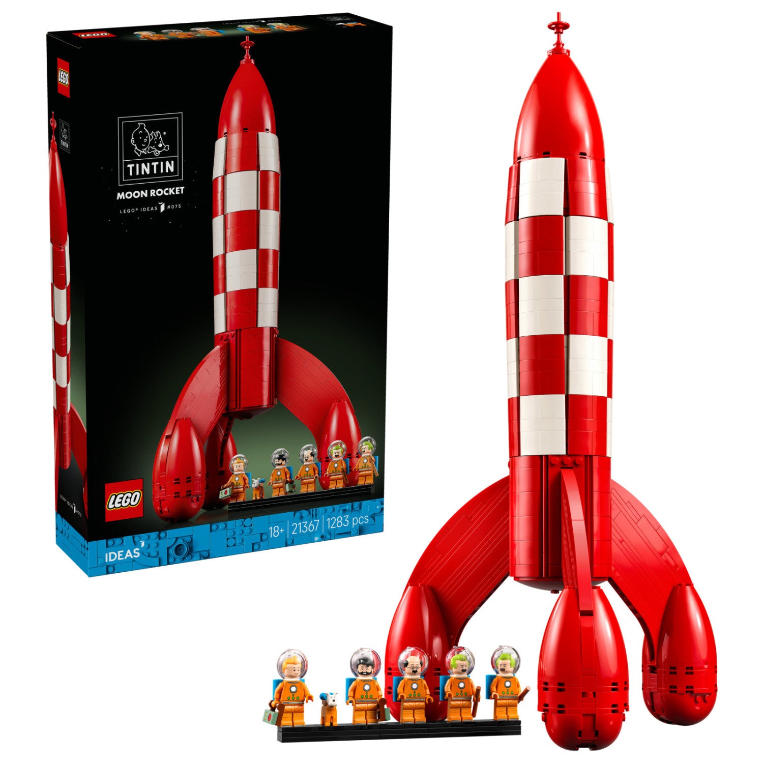 Lego Ideas 21367 Razzo Lunare Di Tintin, 1283 Pezzi, 5 Minifigure, 18