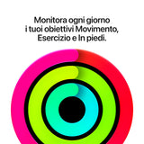 Apple Watch SE (3nd generation) SE 3 GPS, Cassa 44 mm in alluminio galassia con Cinturino Sport sabbia - M/L