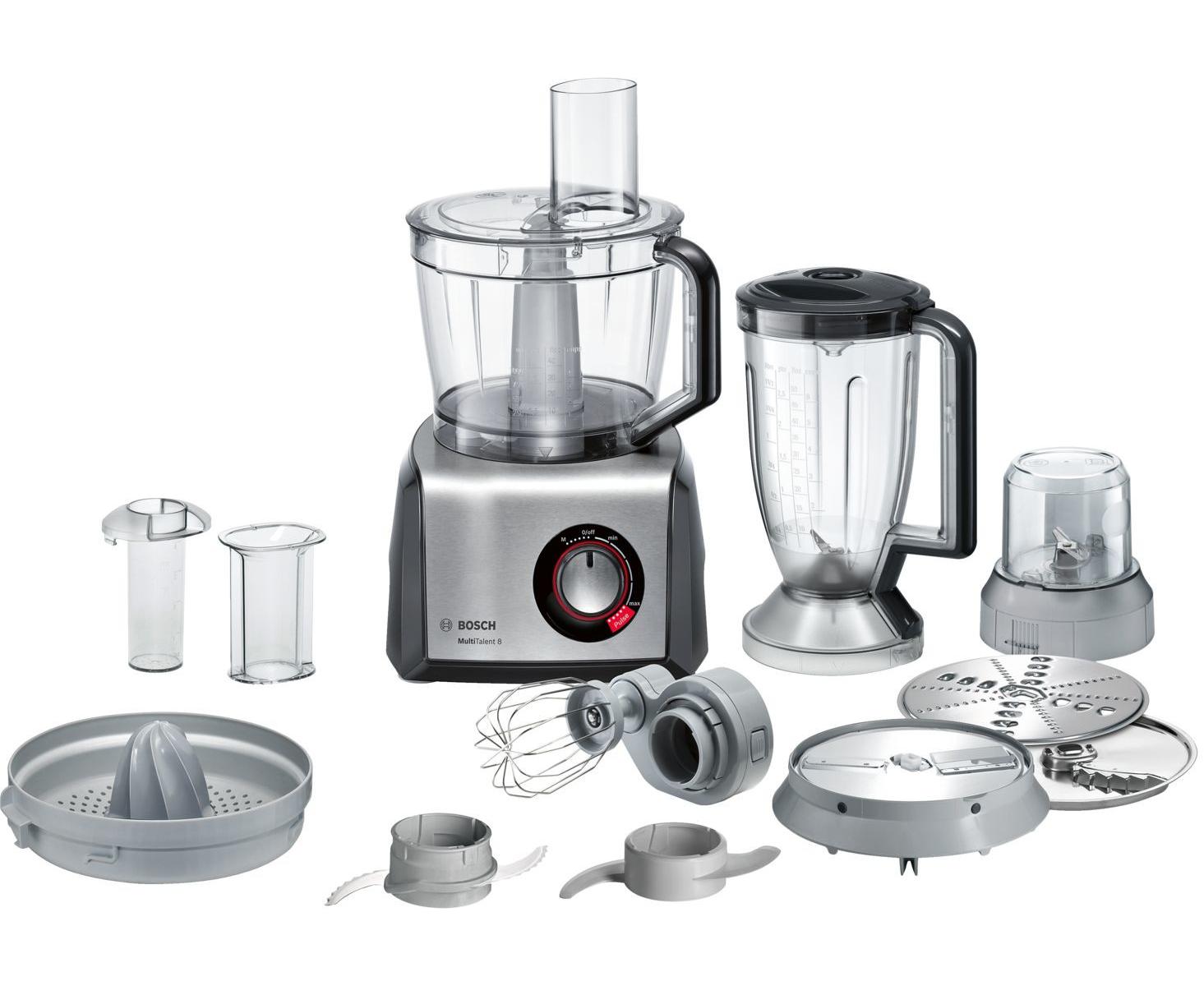 Bosch MC812M844 robot da cucina 3,9 L Nero, Acciaio inossidabile 1250 W