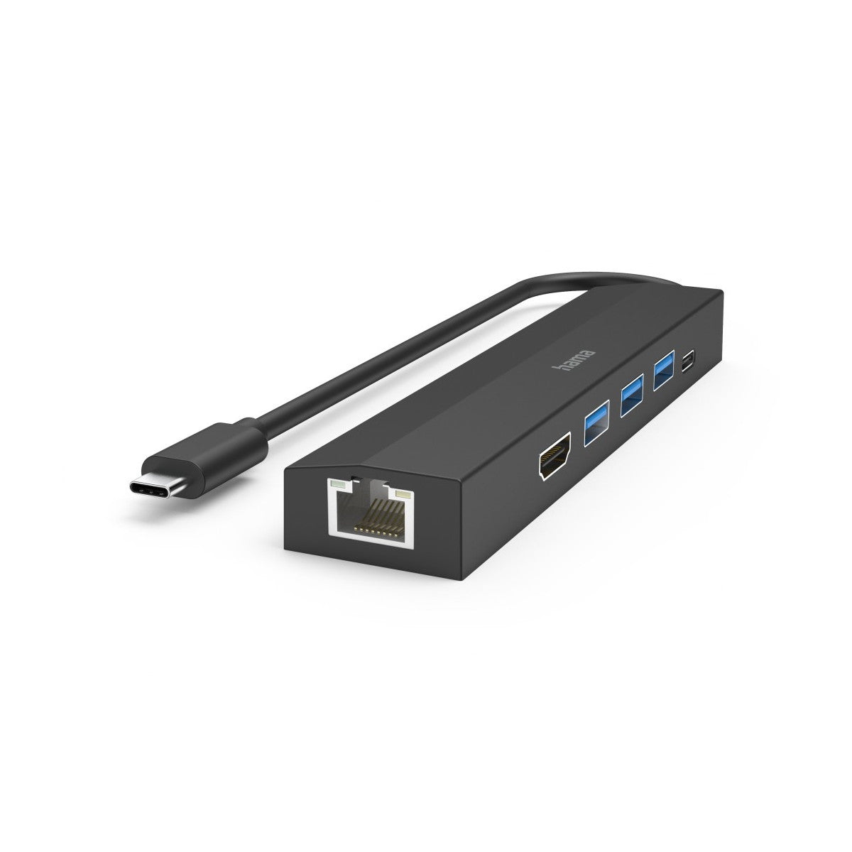 Hama 00200144 hub di interfaccia USB 3.2 Gen 1 (3.1 Gen 1) Type-C 5000 Mbit/s Nero
