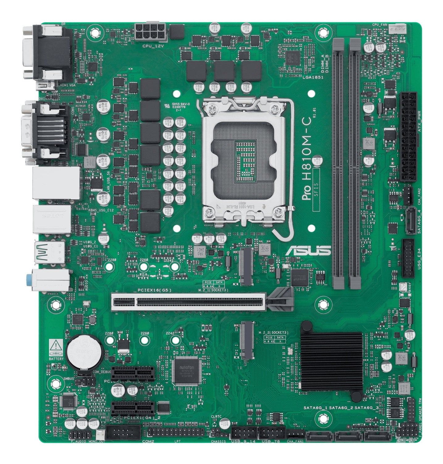 ASUS PRO H810M-C-CSM Intel H810 LGA 1851 (Socket V1) micro ATX
