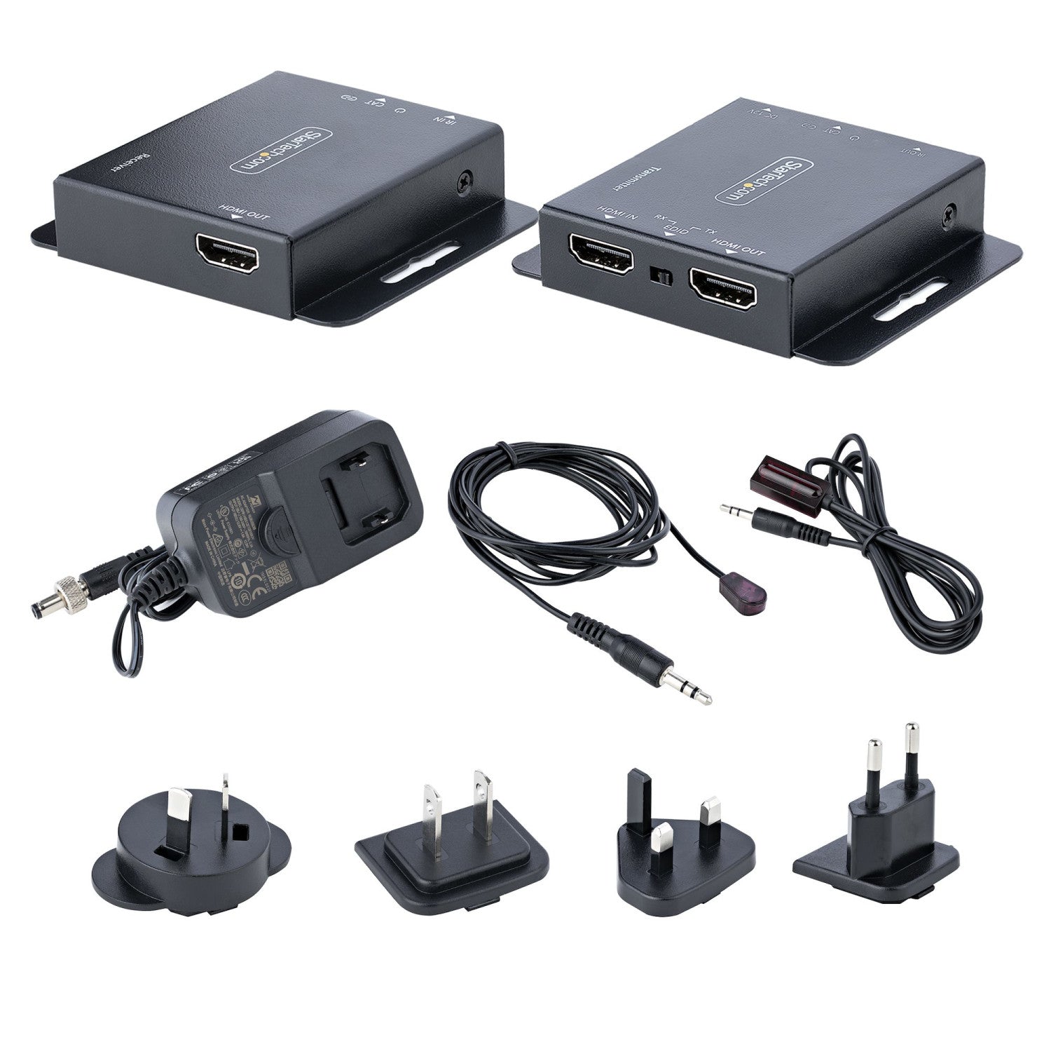 StarTech EXTEND-HDMI-4K40C6P1 HDMI Extender AV Trasmettitore e Ricevitore AV Nero