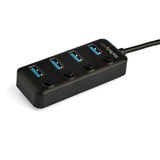StarTech.com HB30C4AIB hub di interfaccia USB 3.2 Gen 1 (3.1 Gen 1) Type-C 5000 Mbit/s Nero