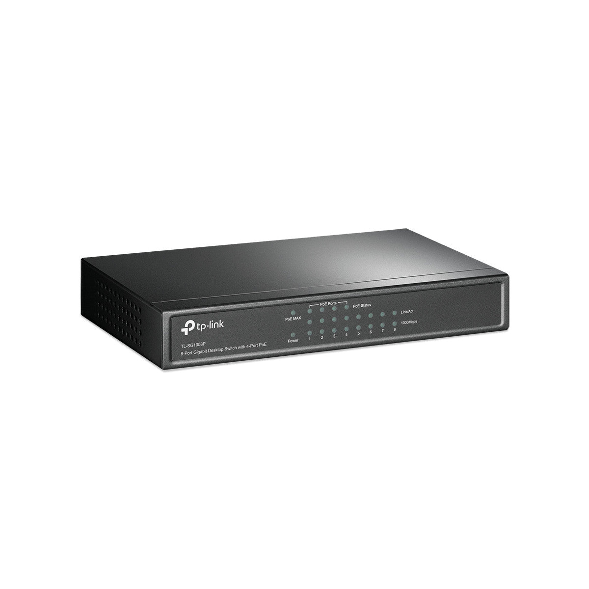TP-Link TL-SG1008P switch di rete Non gestito Gigabit Ethernet (10/100/1000) Supporto Power over Ethernet (PoE) Nocciola