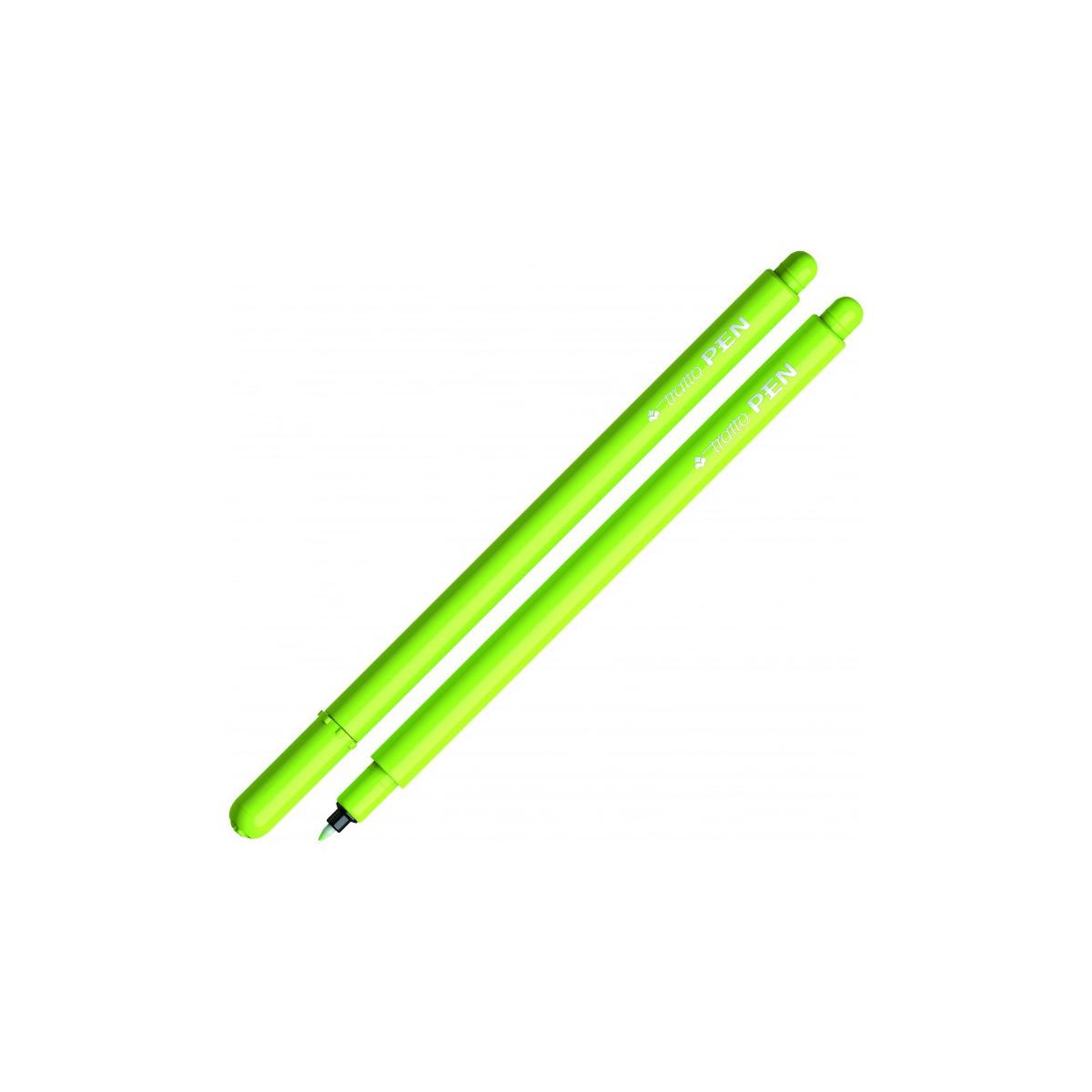 Tratto Pen penna tecnica Fine Verde chiaro 12 pz
