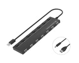 Conceptronic HUBBIES08B hub di interfaccia USB 2.0 480 Mbit/s Nero