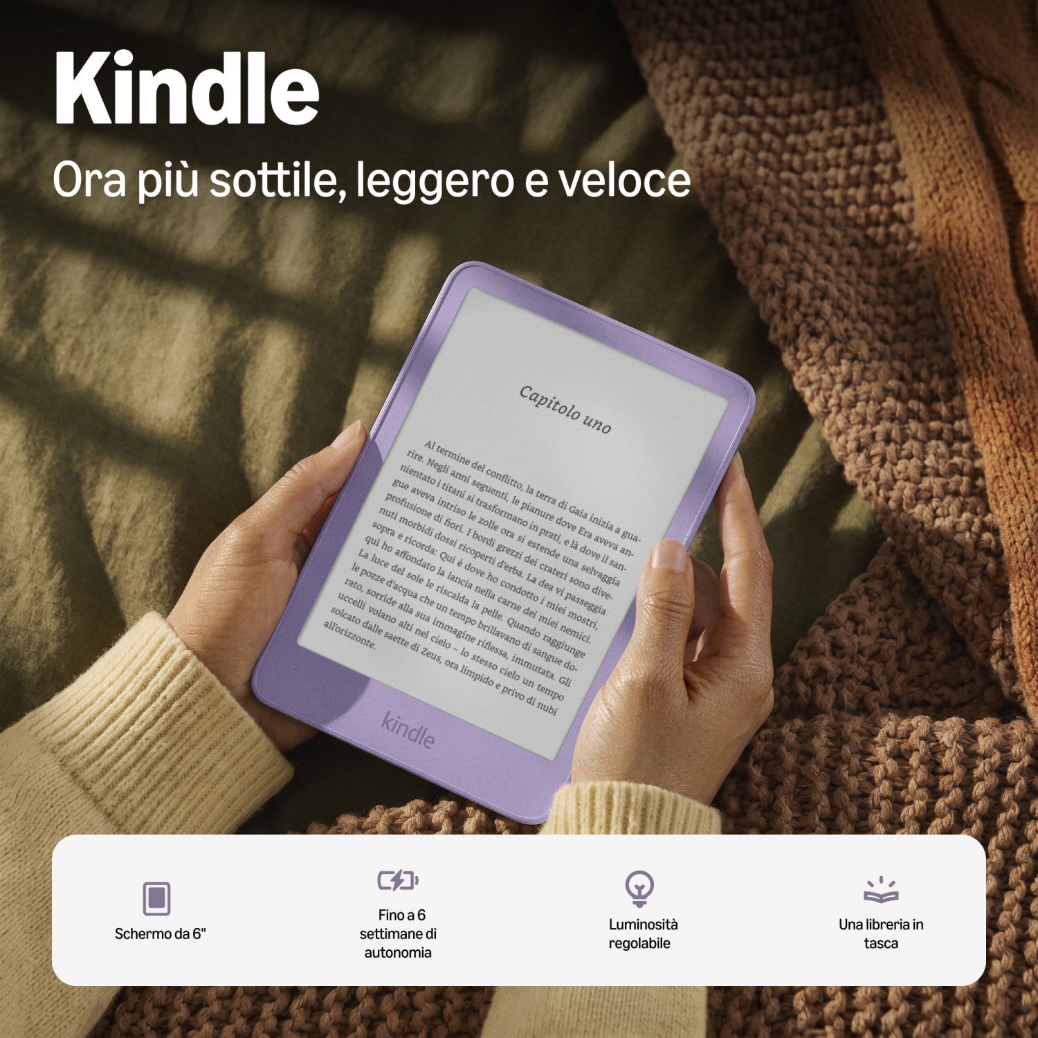 Amazon Kindle lettore e-book 16 GB Wi-Fi Viola