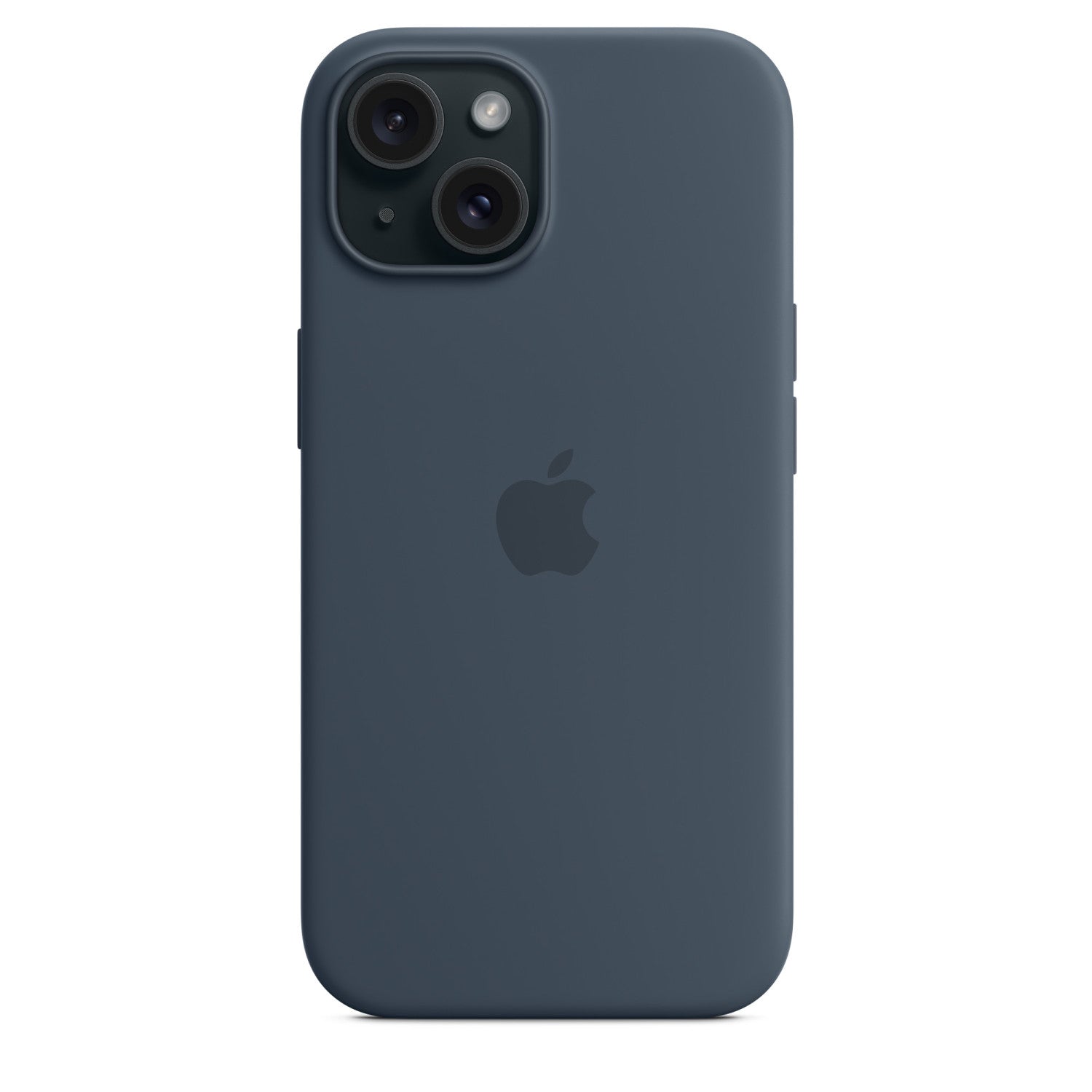 Apple Custodia MagSafe in silicone per iPhone 15 - Blu tempesta
