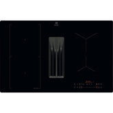 Electrolux KCC83410CK Nero Da incasso 80 cm Piano cottura a induzione 4 Fornello(i) Cappa da incasso
