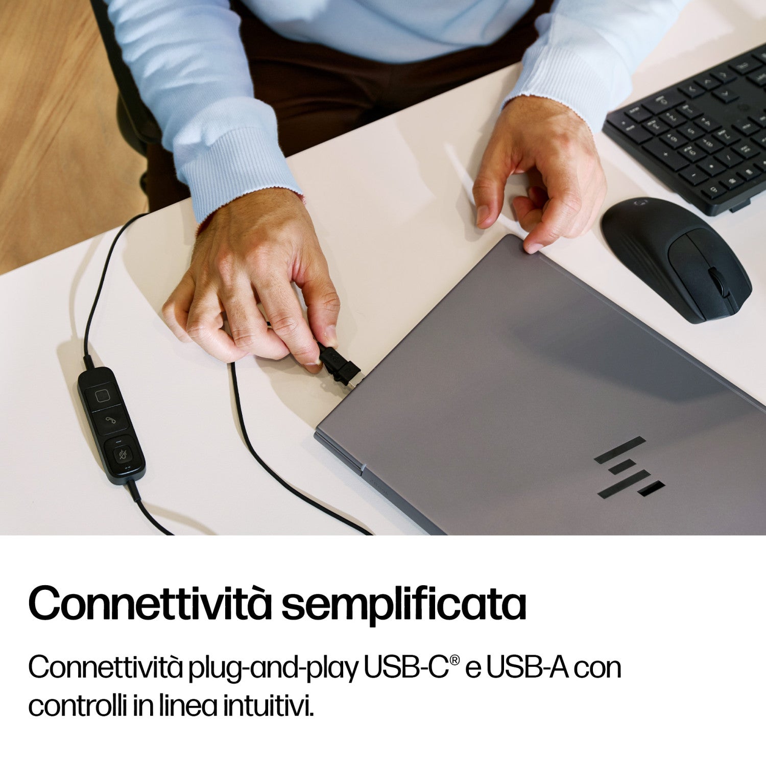 HP Poly Cuffie stereo cablate Mission 425 USB Classic