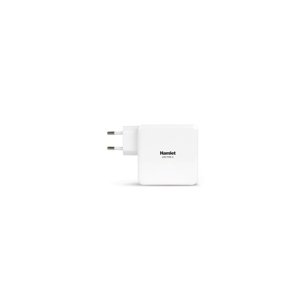 Hamlet 61W Type-C Charger alimentatore universale per notebook bianco