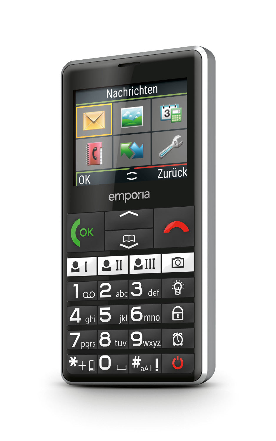 Emporia emporiaPURE-LTE 5,87 cm (2.31 pollici) 107 g Nero Telefono per anziani