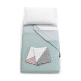 Baby Idea Set Lenzuola Lettino L2006VD Stelline Verde