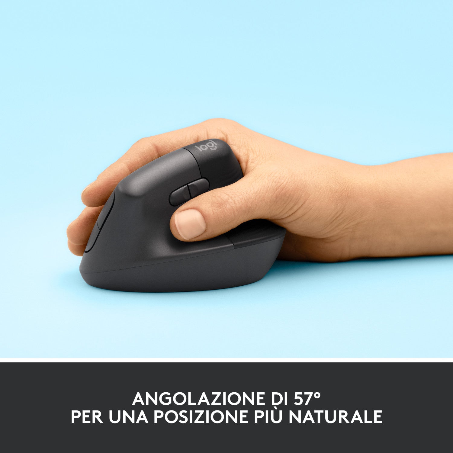 Logitech Lift mouse Mano destra RF senza fili Bluetooth Ottico 4000 DPI