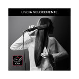 Rowenta X Karl Largerfeld SF411L Piastra per Capelli Caldo 1,8 m Nero