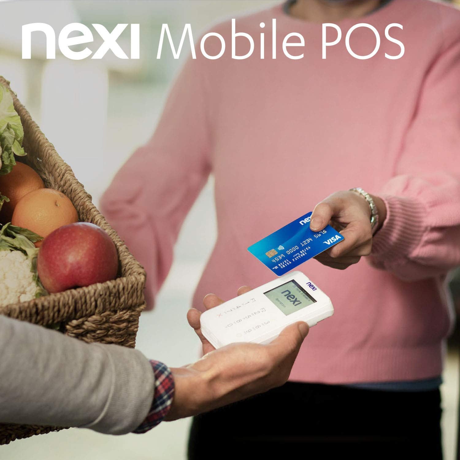 Nexi Mobile Pos - Pos Portatile Contactless, Lettore Elettronico Portatile Per Pagamenti Con Bancomat, Carta Di Credito, Prepagata, Apple Pay E Google Pay - Firma Digitale Con App Nexi Mobile