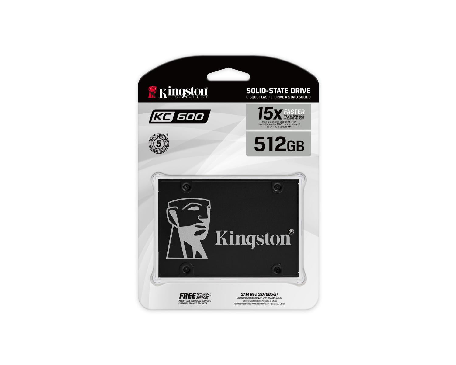 Kingston Technology KC600 2.5 Pollici 512 GB Serial ATA 3D TLC