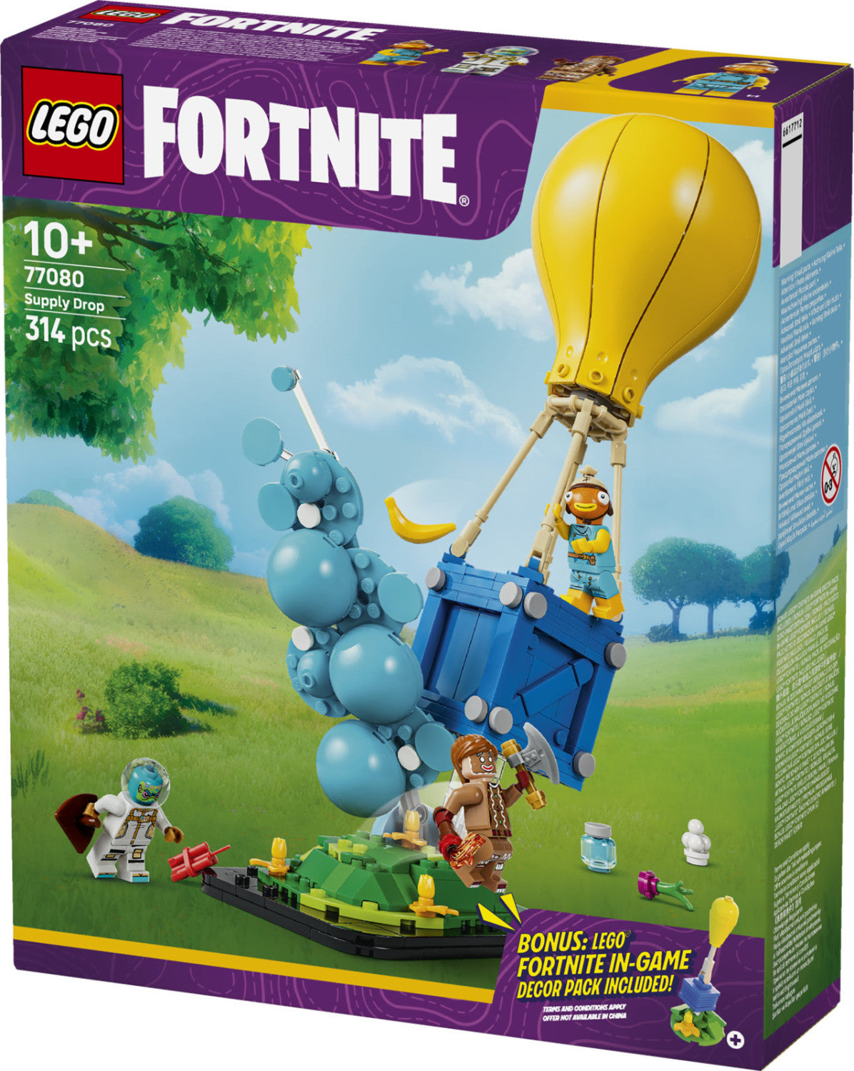LEGO Fortnite 77080 Consegna Di Rifornimenti, Set Da Costruzione Con 3 Minifigure E Accessori, 314 Pezzi, Per Bambini E Gamer Dai 10 Anni