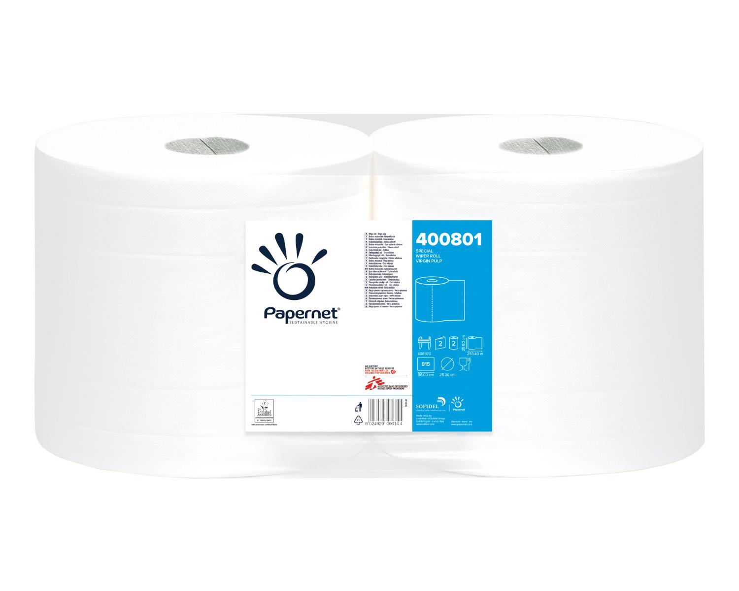 Papernet 400801 asciugamano di carta 815 fogli Cellulosa Bianco 293,4 m