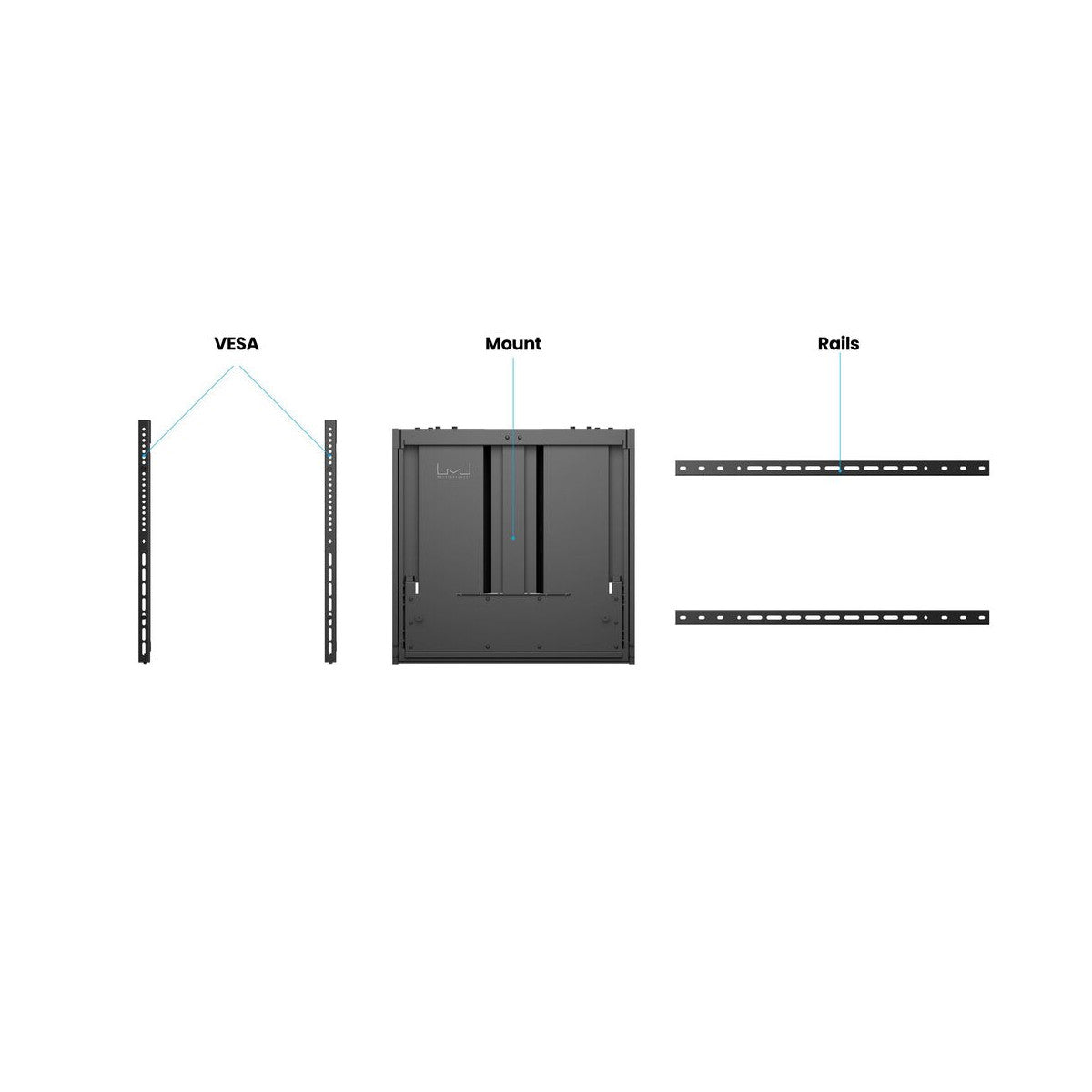 Multibrackets 7765 Supporto per display espositivi 190,5 cm (75") Nero