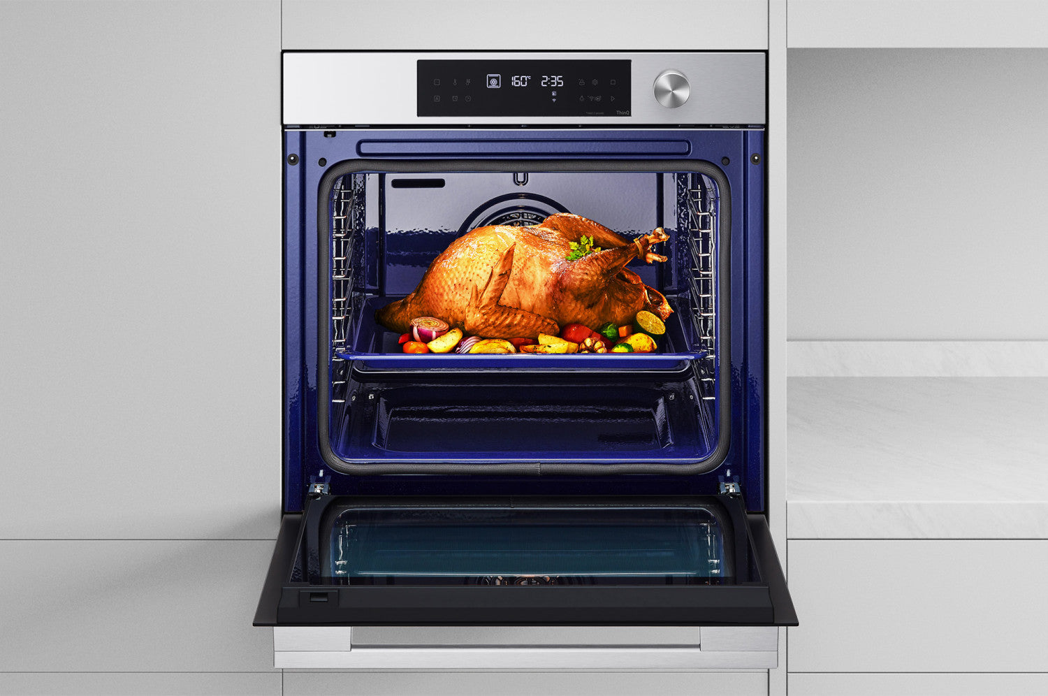 LG InstaView WSED7612S Forno 76L Classe A EasyClean, Pirolisi, Air Fry, Sous Vide, Wi-Fi