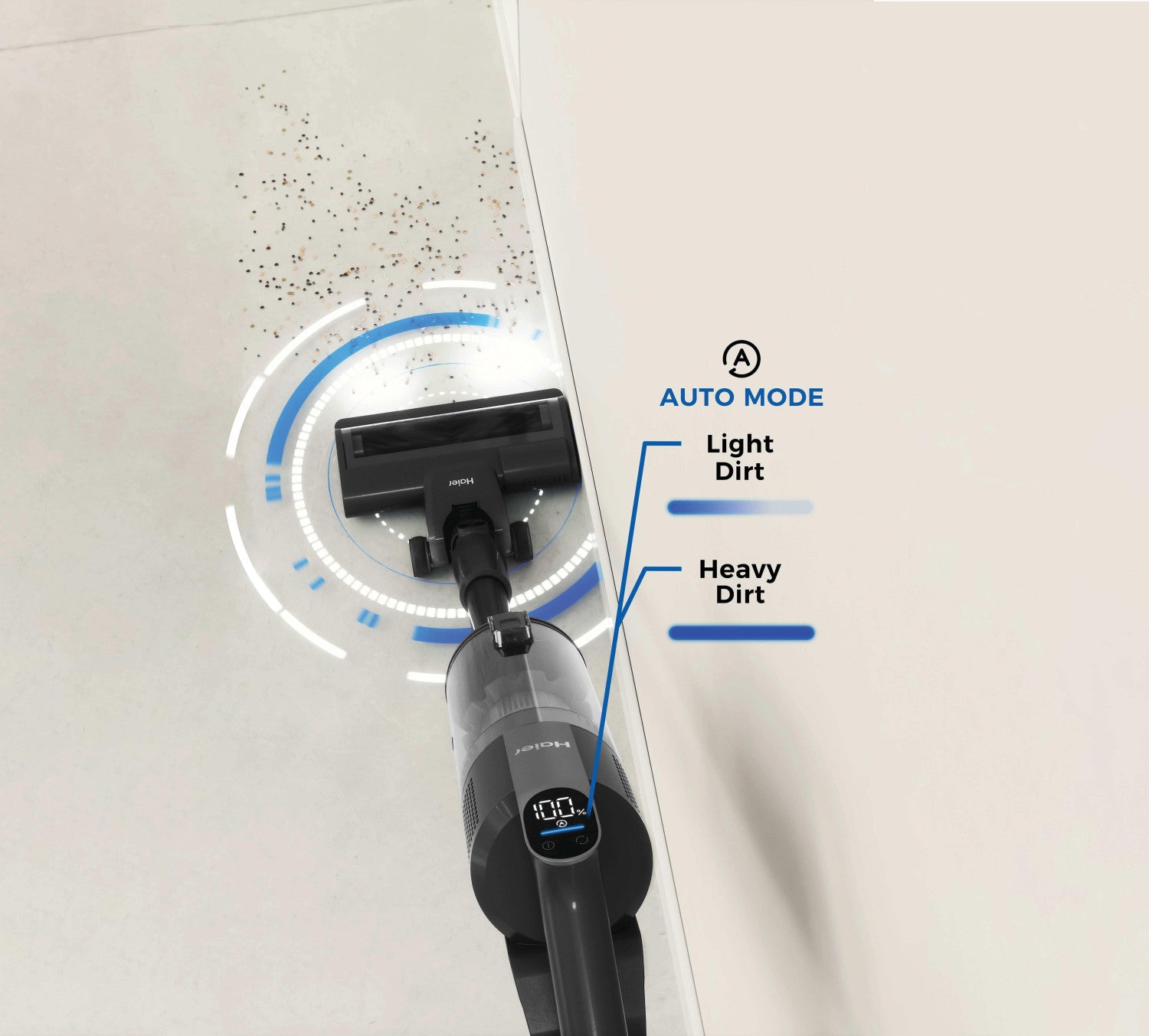 Haier HCVM110PX 011 Aspirapolvere 3-in-1 Batteria Secco HEPA Senza sacchetto 0,7 L 400 W Grigio