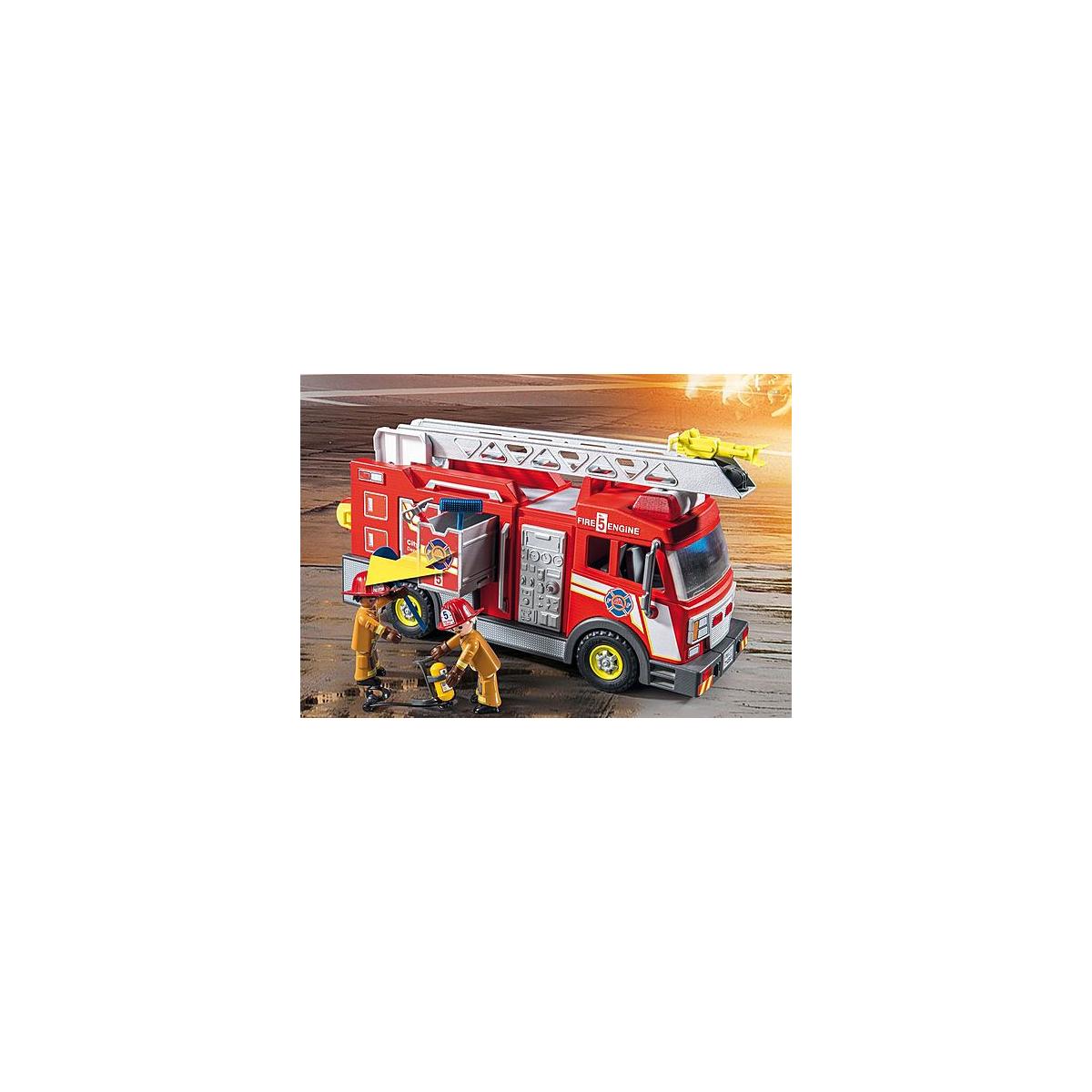 Playmobil 71233 City Action Fire Truck with Flashing Lights Camion Pompieri