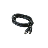 Poly Pool PP0620 Cavetto Coassiale TV DVD Videoregistratore Spina e Presa 95 mm 2 metri Nero